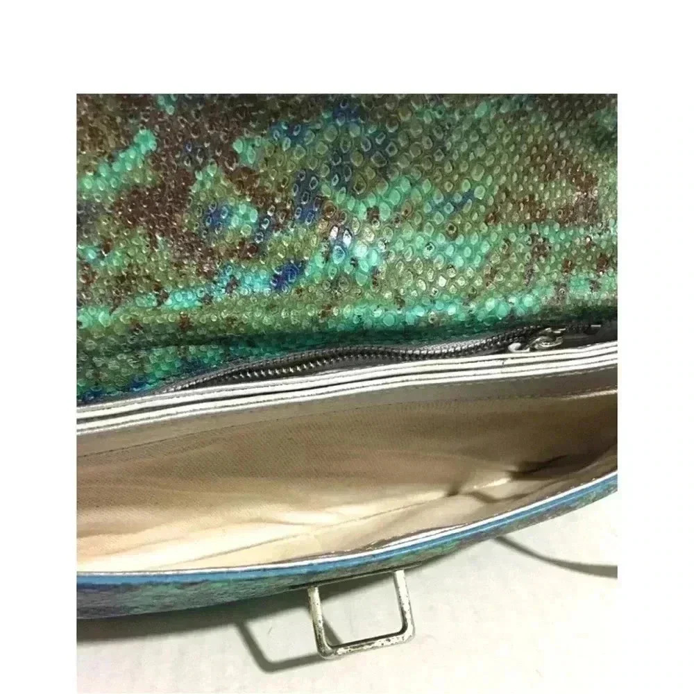 Michael kors Capra snakeskin shoulder handbag - Picture 8 of 9